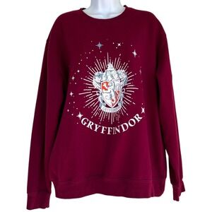 Harry Potter‎ Gryffindor House Crest Crewneck Sweatshirt Sz L Wizarding World